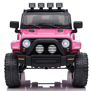 Kids Ride on Truck with Remote Control, Battery Powered Ride on Car with LED Lights for 3-6 Years Old Boys