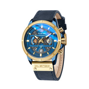 OLENSE 2022 นาฬิกาควอทซ์หรูหราใหม่ผู้ชายสไตล์ธุรกิจนาฬิกาข้อมือหนังแท้กันน้ำมัลติฟังก์ชั่นนาฬิกาแฟชั่นบุรุษ - Product Image 4