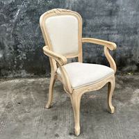 Chaise Louis en plastique PP de couleur bois, à prix de gros, durable, à démonter