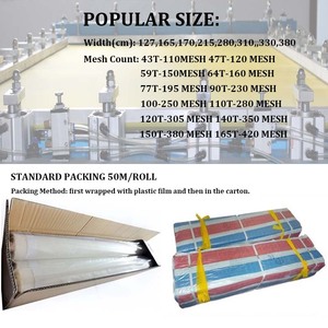 2024 nóng bán Monofilament Polyester lụa Màn hình in ấn lưới vải 34t-100/86 lưới màu trắng - Product Image 2