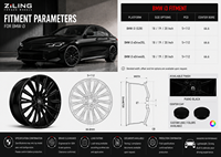 Nuevas Llantas Monobloque Premium ZL para I3 G28 de 18-20 Pulgadas, Forjadas en Aleación de Aluminio 6061-T6, Compatibles con Vehículos Eléctricos, Diseño Multirradio