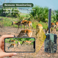 Caméra de surveillance de la faune 4G GSM KEEPGUARD KW896 avec antenne, caméra sans fil, portée nocturne de 100 pieds, 32MP, caméra thermique 2K
