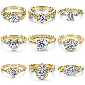 Bague Halo <span class=keywords><strong>en</strong></span> or rempli avec pierre <span class=keywords><strong>en</strong></span> zircone taille princesse, bijoux pour femmes, alliances <span class=keywords><strong>en</strong></span> or 18 carats - Product Image 2