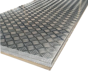 Plaque d'aluminium à damiers non allié de haute qualité 1100, tempérament H112, surface revêtue, tolérance de 1 %, service de découpe - Product Image 1