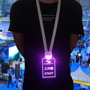 LSD Concert OEM Custom Logo <strong>Acrylic</strong> LED Modern Business Glowing Flashing Luminous Badge Letterpress Printing RGB Colors - Product Image 6