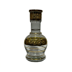 Auténtica Base de Repuesto de Cristal con Lente Dorada Pequeña para Narguile Khalil Maamoon (Narguiles de 1 Nivel) - Product Image 2
