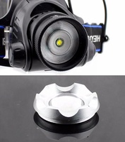 Lampe frontale rechargeable étanche en alliage d'aluminium QXMOVING avec faisceau réglable, lampe frontale tactique LED pour la chasse