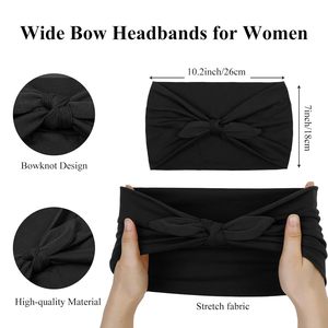<span class=keywords><strong>Bandeau</strong></span> Turban Élastique Extra Large à Nœud Torsadé pour Femme, Motif Oreilles de <span class=keywords><strong>Lapin</strong></span>, Idéal Sport et Yoga - Product Image 2