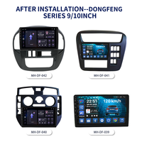 Meihua 9 pouces Auto Radio Car Fascia Frame Dash Mount Kit Garniture Panneau Lunette pour Dongfeng(DFAC) avec faisceau de câbles