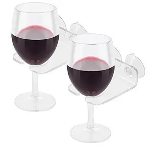 Porte-verre à vin en acrylique transparent avec ventouse simple support mural en acrylique transparent pour outil de barre de cuisine