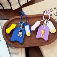 Gantungan Kunci Boneka Perenang Kartun, Aksesoris EVA, Gantungan Kunci Kolam Renang Anti-Hilang, Liontin Tag DIY, Dekorasi Tas Ransel Dompet, Hadiah Wanita