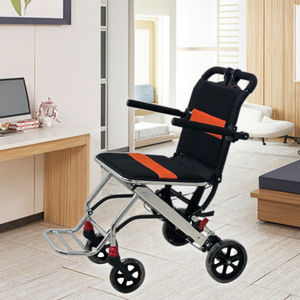 RAFU <span class=keywords><strong>Wheelchair</strong></span> kursi roda Manual dengan sandaran tangan tinggi dapat diatur roda belakang lepas cepat penutup kaki dapat dilepas - Product Image 6