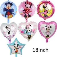 Minnie mouse ballon Mickey thème feuille ballon enfants bonne fête bébé fête d'anniversaire décoration fournitures