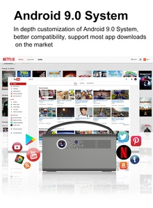 <span class=keywords><strong>โปร</strong></span>เจคเตอร์วิดีโออัจฉริยะ DLP 1080P <span class=keywords><strong>โฮม</strong></span>เธียเตอร์ ซีนีม่า ทีวี 3D บีมเมอร์ ชาร์จไฟได้ ความสว่างสูง สำหรับเล่นเกมส์ สำนักงาน ดูหนัง <span class=keywords><strong>โปร</strong></span>เจคเตอร์เลเซอร์ 4K - Product Image 2