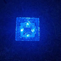 2022 lampada solare giardino giardino esterno terra sepolto ponte a terra trasparente Patio solare cubetto di ghiaccio a forma quadrata luci di mattoni a Led