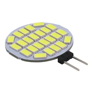 2.6W Caravan küçük nokta kabine aydınlatma altında 5730/5630-24SMD 12V LED G4 yuvarlak ampul