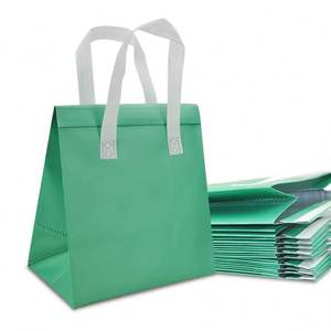 Biodegradable Insulated Beverages & Food <b>Delivery</b> <b>Bags</b> Custom Non-Woven Take Pouches Logo for Cold/Warm Storage for Exhibitions - Product Image 4