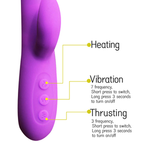 Gポイント加熱バイブレーター、10段階の速度調整と回転機能付き、女性用指型バイブレーター - Product Image 4