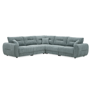 Canapé modulaire en forme de L HCT09 en mousse haute densité, collection Cloud, moderne, garantie 5 ans, pour salon - Vente directe usine - Product Image 2