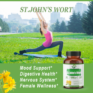 OEM ODM Private Label <span class=keywords><strong>St</strong></span>.John's capsule 500mg-integratore a base di erbe per il benessere e il relax femminile-supporta un sonno migliore - Product Image 3