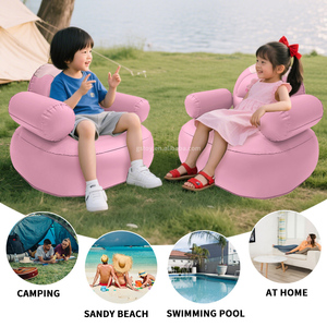 <span class=keywords><strong>Fauteuil</strong></span> Gonflable Enfants Motif Crème Glacée, Siège Souple de Jeu, Chaise Longue Gonflable pour Garçons et Filles - Product Image 6