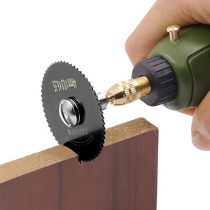 6Pcs <b>Mini</b> HSS <b>Circular</b> <b>Saw</b> Blade Rotary Tool for Metal Cutter Power Tools Drill Mandrel Cutoff 22-44mm Wood Cutting Discs - Product Image 4