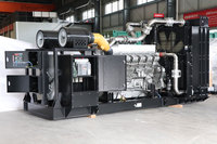AOSIF-generador diésel AM1375, 1000kw, 1250kva, SME, 3 fases, 400v, generador de energía de planta eléctrica con mitsubishi S12R-PTA-C