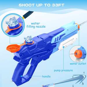 Pistolets à eau de grande capacité 600ML pour enfants-<span class=keywords><strong>Piscine</strong></span> d'été et plage Jouets de combat d'eau en plein air avec de puissants pistolets à eau - Product Image 3