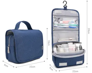 Fabrika doğrudan toptan taşınabilir makyaj kozmetik çantası katlanmış makyaj çantası özel seyahat kozmetik çantaları