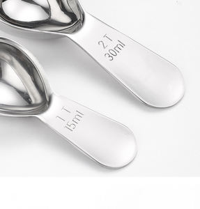 Utensilios de Medición para Repostería 1T 2T, Cucharas Medidoras de Acero Inoxidable 18/8 con Mango Corto, Cucharas Medidoras de Café de 15ml 30ml - Product Image 6