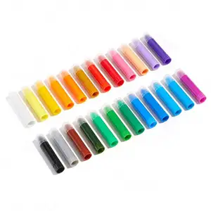 Solide Gouache Stick 18 Farbset bunte Stick Graffiti Stift wasser lösliche rotierende Kinder stifte