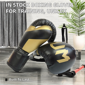 Guantes de Boxeo Profesionales de Calidad para Entrenamiento en Gimnasio, Sparring, Trabajo con Saco de Boxeo, Cuero PU, Guantes Personalizables OEM - Product Image 2