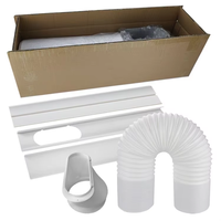 Nuevo Diseño de Alta Calidad, Deflector de Gas para Uso Doméstico de PVC y ABS, 55-160cm+, Interfaz de Boca Plana de 150mm+, Tubo de Escape de 2m, 3 Piezas