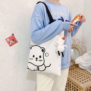 Bolsa de Mano de Lona de Algodón Personalizada al por Mayor con Bolsillo con Cremallera, Sublimación, Ecológica, Reutilizable, con Asas de Cuerda, Impresión Personalizada para Mujer - Product Image 3