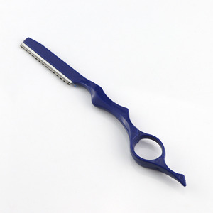 Professional Stainless Steel Hair Thinning <b>Barber</b> Razor <b>Blades</b> 17.5cm Slimming Hair Styling Tool - Product Image 4