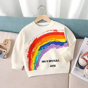 2022 Baby Clothes Autumn Hoodies For Kids 2Y-9Y Girl boys Clothes Toddler Cute Custom Sweatshirt Shirt