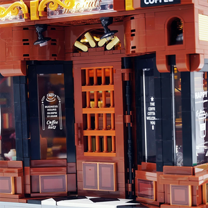 Bloques de Construcción de Cafetería de Estilo Americano de Lujo JD131, Ladrillos de Arquitectura de Cafetería con Vista a la Calle, Juguetes DIY, Regalos de Navidad para Adultos - Product Image 5