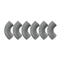Plastique rond 1x1 90 degrés coude blocs créatifs jouet brique enfants jouets en vrac bloc accessoires 25214