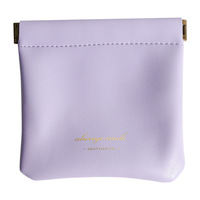 Petite pochette cosmétique simple à la mode Offres Spéciales pochette de rangement avec logo personnalisé en cuir souple de luxe avec poignée pour le voyage