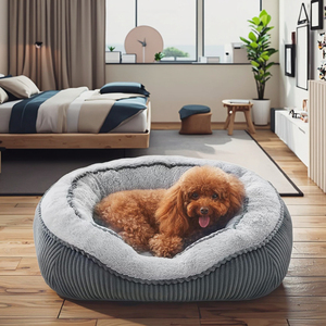 Sofa anjing ortopedi mewah tempat tidur anjing kecil sedang besar persegi panjang bulu anjing kucing tahan lama dapat dicuci lembut penghangat tidur menenangkan - Product Image 1