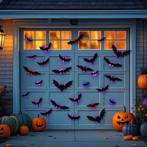 Nuevo Adhesivo de Pared 3D con Diseño de Murciélago Negro que Brilla en la Oscuridad para Halloween, Decoración para Fiestas y Festivales, Murciélago Luminoso para Artículos de Novedad - Product Image 3