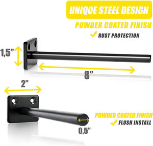 Kệ chân đế tự <span class=keywords><strong>l</strong></span>àm tùy chỉnh bán buôn Móc <span class=keywords><strong>L</strong></span> hỗ trợ gang thép treo tường Heavy Duty nổi kim loại kệ chân đế - Product Image 2