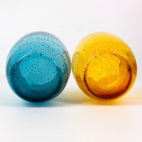 LANGXU luxe unique nouveau design coloré personnalisé bulle fait à la main de haute qualité verre à vin en cristal pour cadeau de fête boire