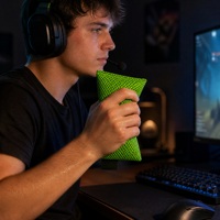 Bantalan Penyerap Keringat Green Palm Ringan Pengontrol Bau Dapat Digunakan Kembali untuk Gamer Komputer dan Peralatan Rumah Tangga