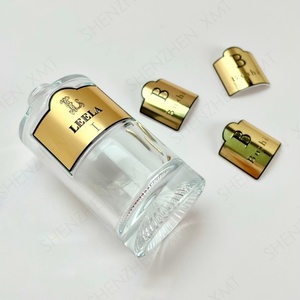 Pegatinas Impermeables de Aluminio, Personalizables para Botellas de Perfume, Diseño de Empaque Metálico, Etiqueta Dorada, Logotipo Profesional - Product Image 3