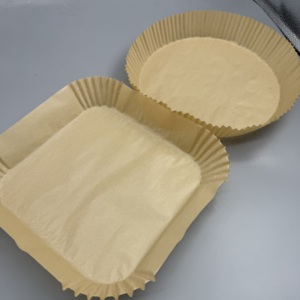 Papier sulfurisé jetable pour friteuse à air, enduit de silicone de qualité alimentaire, format carré personnalisable, imprimable, pour four et friteuse à air - Product Image 3
