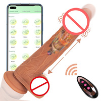 Römischer Kaiser Realistischer Dildo - Kabellos App-gesteuert Automatisch Stoßend Vibrierend 100% Wasserdicht 500g Flüssiges Silikon für Erwachsene