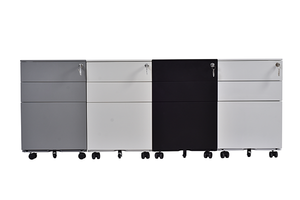 Rolling track alas kunci staf gambar kartu indeks 3 laci penyimpanan furnitur ponsel kantor baja kabinet logam pengarsipan - Product Image 3