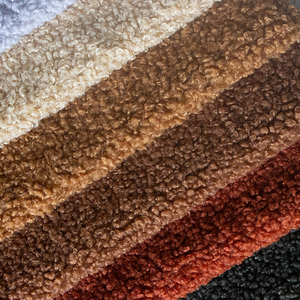 Hoge Kwaliteit Vlakte Boucle Teddy Stof Bekleding Warme Zachte Sherpa Fleece Stof 100% Polyester Anti Pilling Voor Sofa Bekleding - Product Image 2