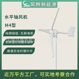 M4 700W 24V 48V 96V เครื่องกำเนิดไฟฟ้าพลังงานลมแกนแนวนอน ความเร็วต่ำ ขับเคลื่อนโดยตรง ขดลวดทองแดงแท้ โรงงานผลิตโดยตรง - Product Image 5